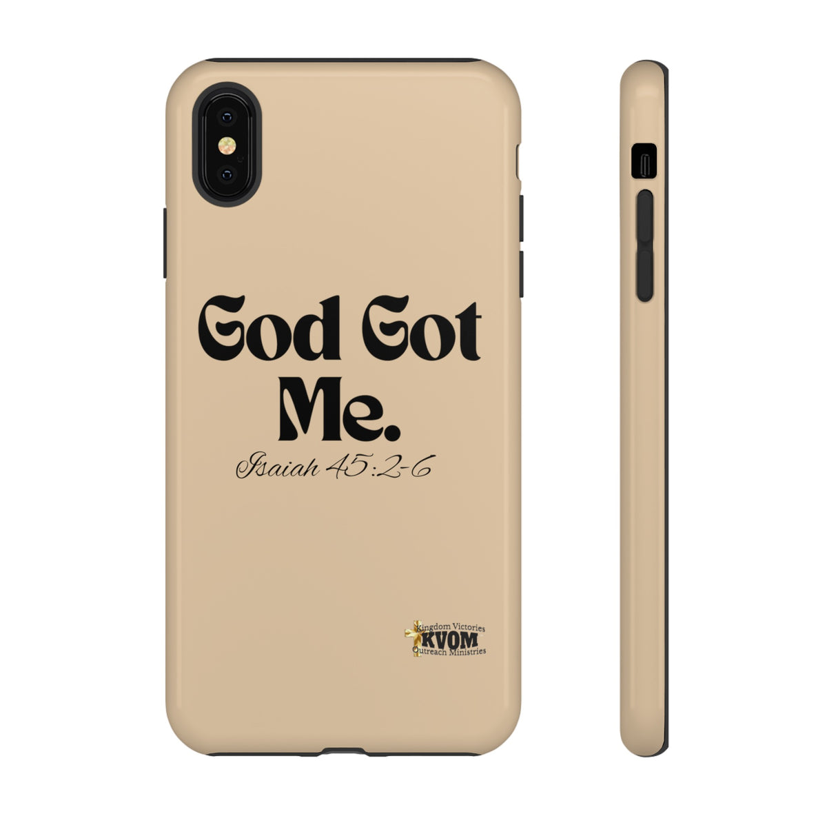 God Got Me KVOM Tough Case, Black Print