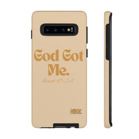 God Got Me KVOM Tough Case, Gold Print