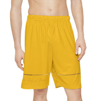 Lion of the Tribe Judah Men’s Sports Shorts, Yellow Gold