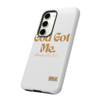 God Got Me KVOM Tough Case, Gold Print