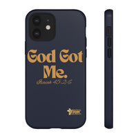 God Got Me KVOM Tough Case, Gold Print