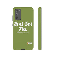 God Got Me KVOM Tough Case, White Print