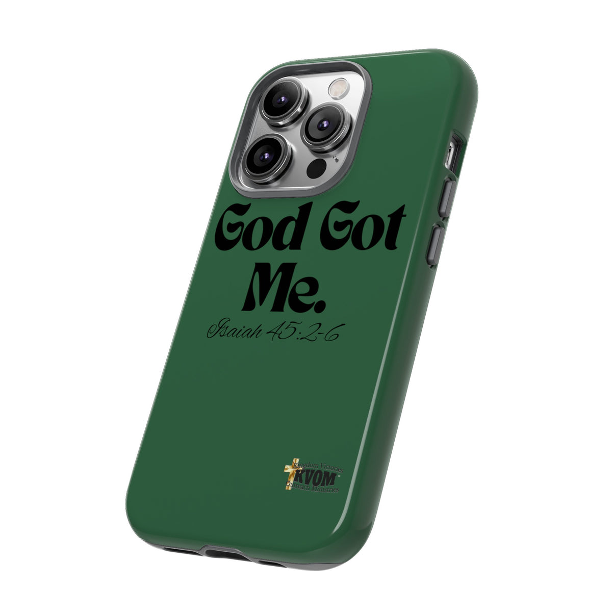 God Got Me KVOM Tough Case, Black Print