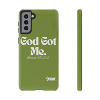 God Got Me KVOM Tough Case, White Print