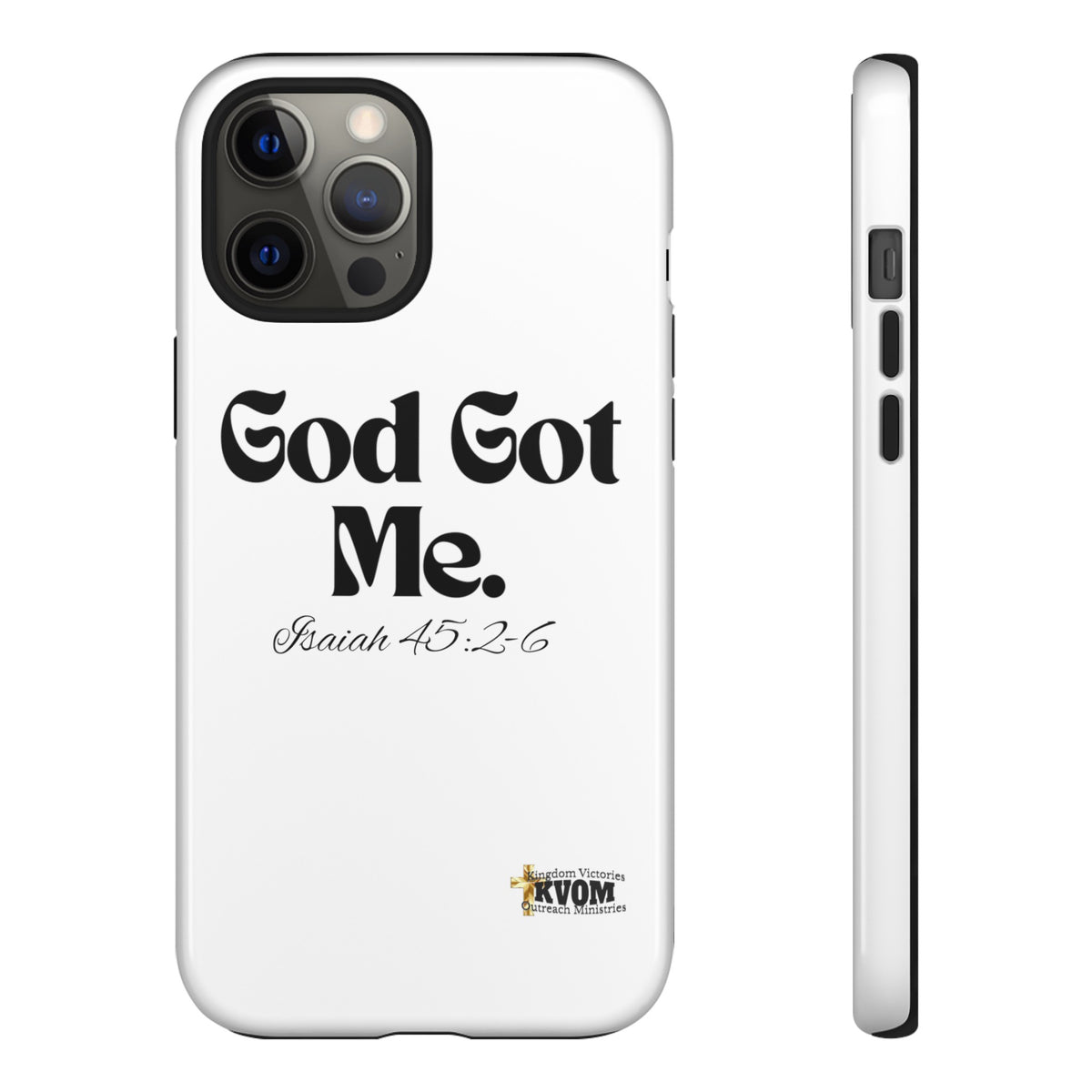 God Got Me KVOM Tough Case, Black Print