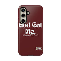 God Got Me KVOM Tough Case, White Print