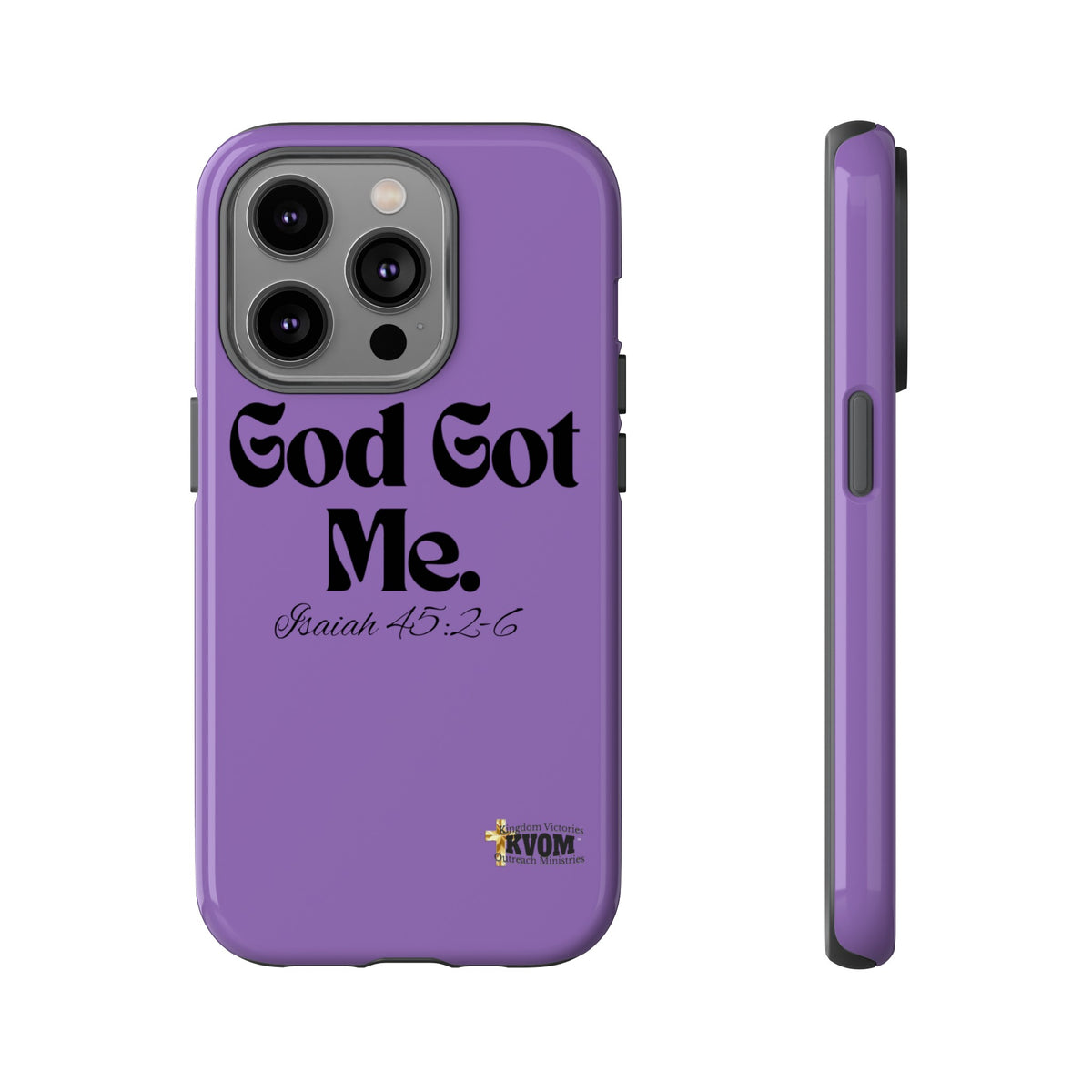 God Got Me KVOM Tough Case, Black Print