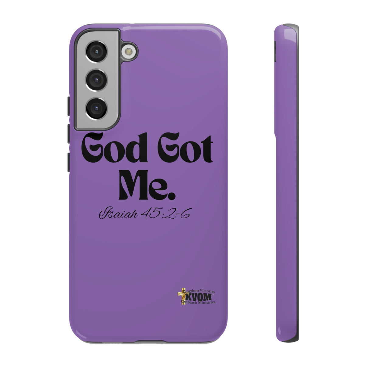 God Got Me KVOM Tough Case, Black Print