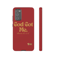 God Got Me KVOM Tough Case, Gold Print