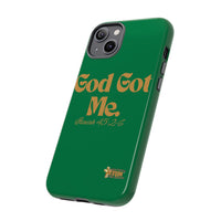 God Got Me KVOM Tough Case, Gold Print