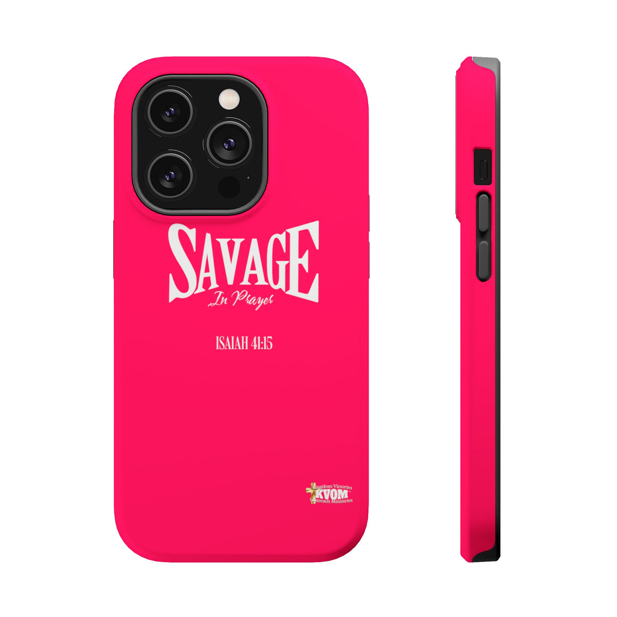 Savage in Prayer MagSafe Tough Cases, Siren Alarm Pink