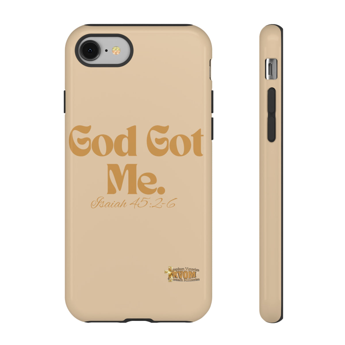 God Got Me KVOM Tough Case, Gold Print