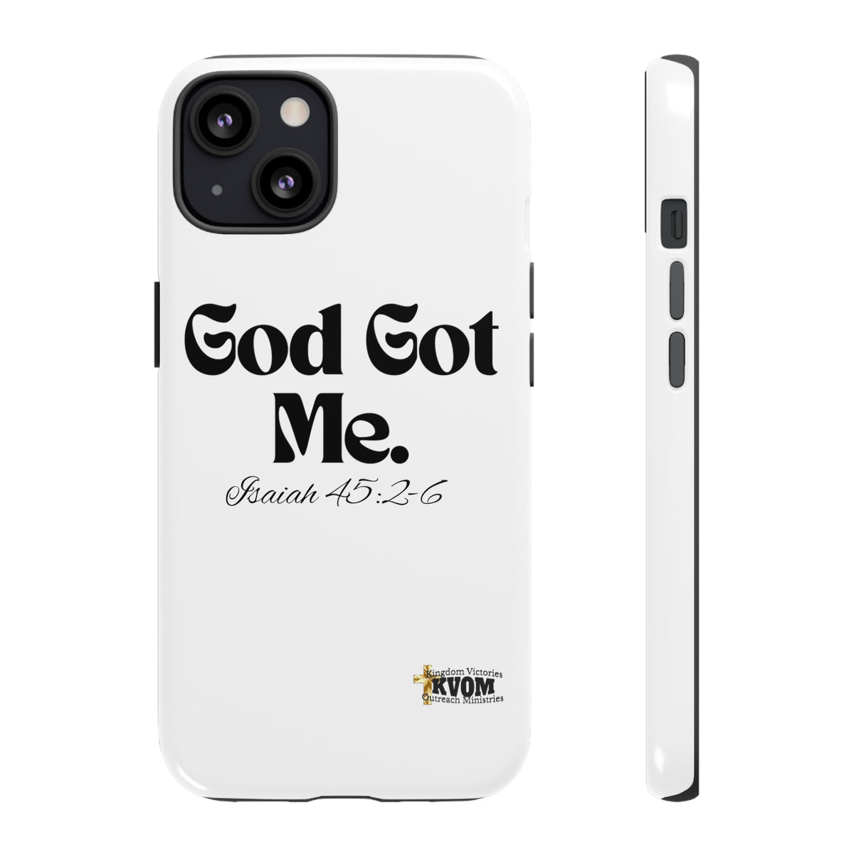 God Got Me KVOM Tough Case, Black Print