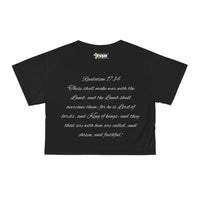 Christ The King Crop Top Shirt Black & Gold