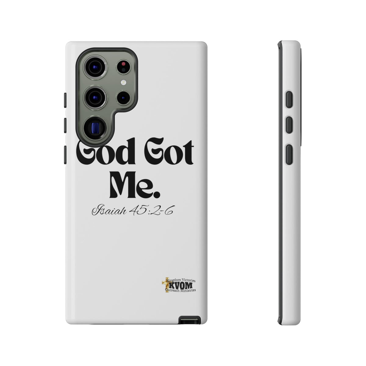 God Got Me KVOM Tough Case, Black Print