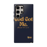 God Got Me KVOM Tough Case, Gold Print