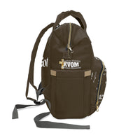 God Got Me KVOM Diaper Backpack, Brown