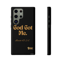 God Got Me KVOM Tough Case, Gold Print