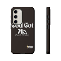 God Got Me KVOM Tough Case, White Print