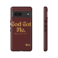 God Got Me KVOM Tough Case, Gold Print