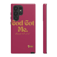 God Got Me KVOM Tough Case, Gold Print