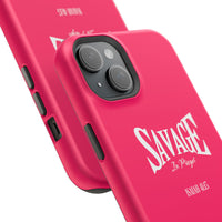 Savage in Prayer MagSafe Tough Cases, Siren Alarm Pink