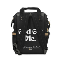 God Got Me KVOM Diaper Backpack, Black