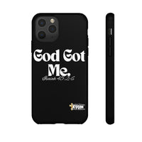 God Got Me KVOM Tough Case, White Print