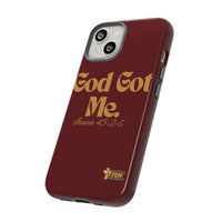 God Got Me KVOM Tough Case, Gold Print