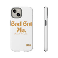 God Got Me KVOM Tough Case, Gold Print