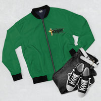 KVOM Logo Men's Bomber Jacket: Green