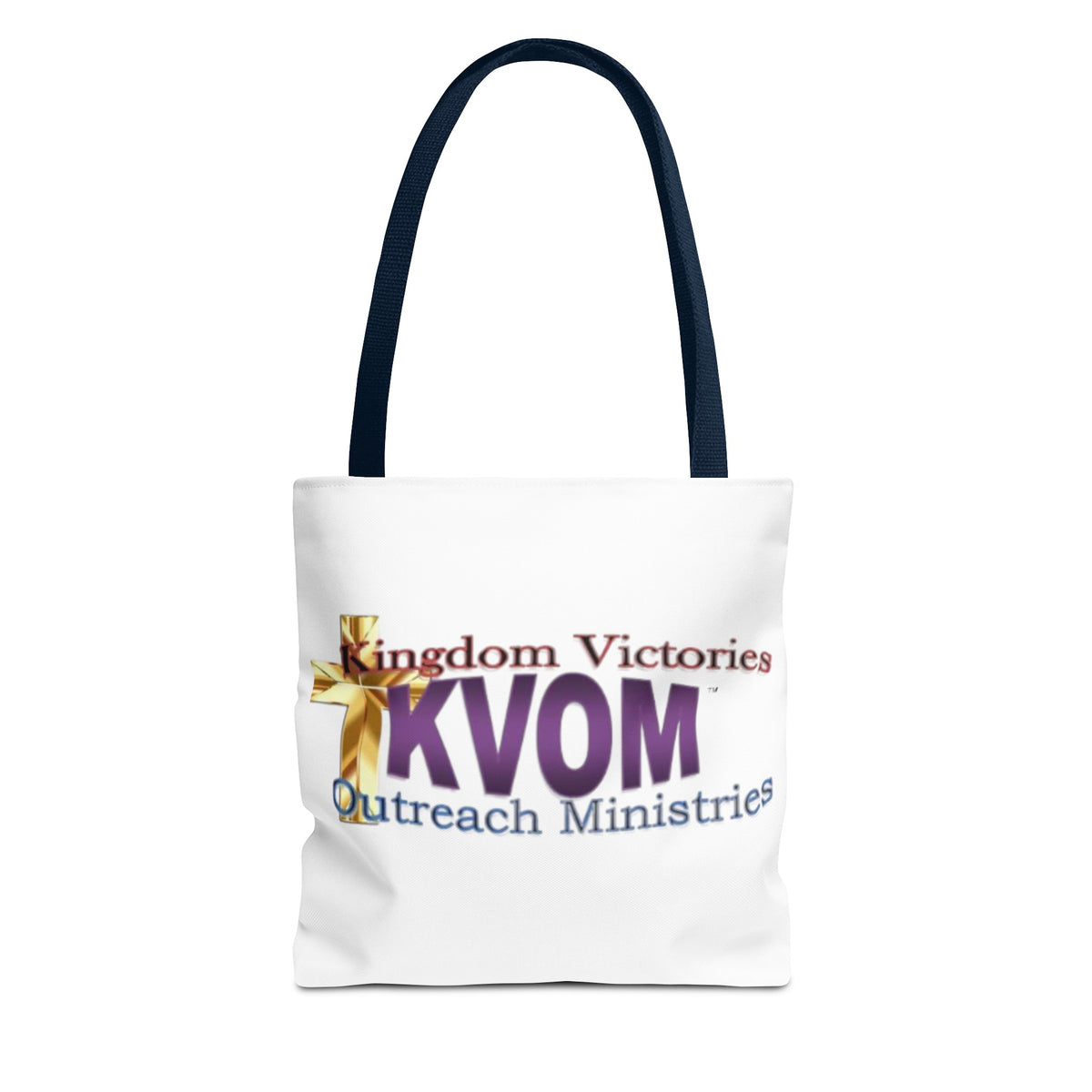 KVOM Logo Tote Bag, White, Moses Temple Colored Logo