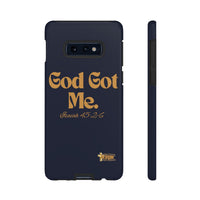 God Got Me KVOM Tough Case, Gold Print