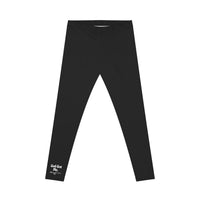 God Got Me Women's Casual Leggings, Black, White Logo