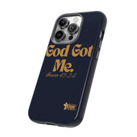 God Got Me KVOM Tough Case, Gold Print