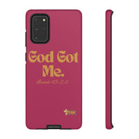 God Got Me KVOM Tough Case, Gold Print