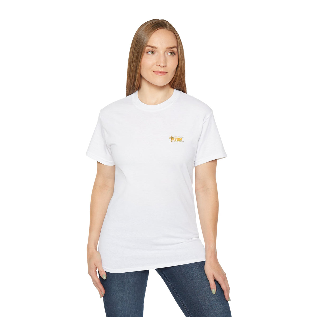 KVOM Yellow Gold Logo Basics Tee