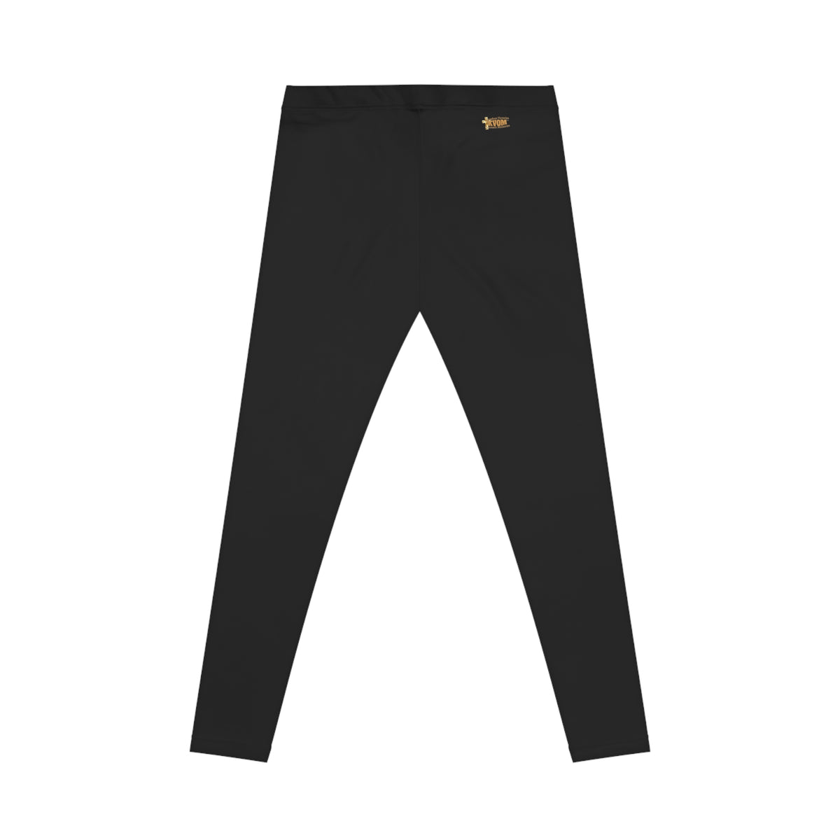 God Got Me Women's Casual Leggings, Black, Gold Logo