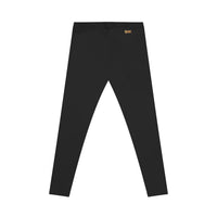 God Got Me Women's Casual Leggings, Black, Gold Logo