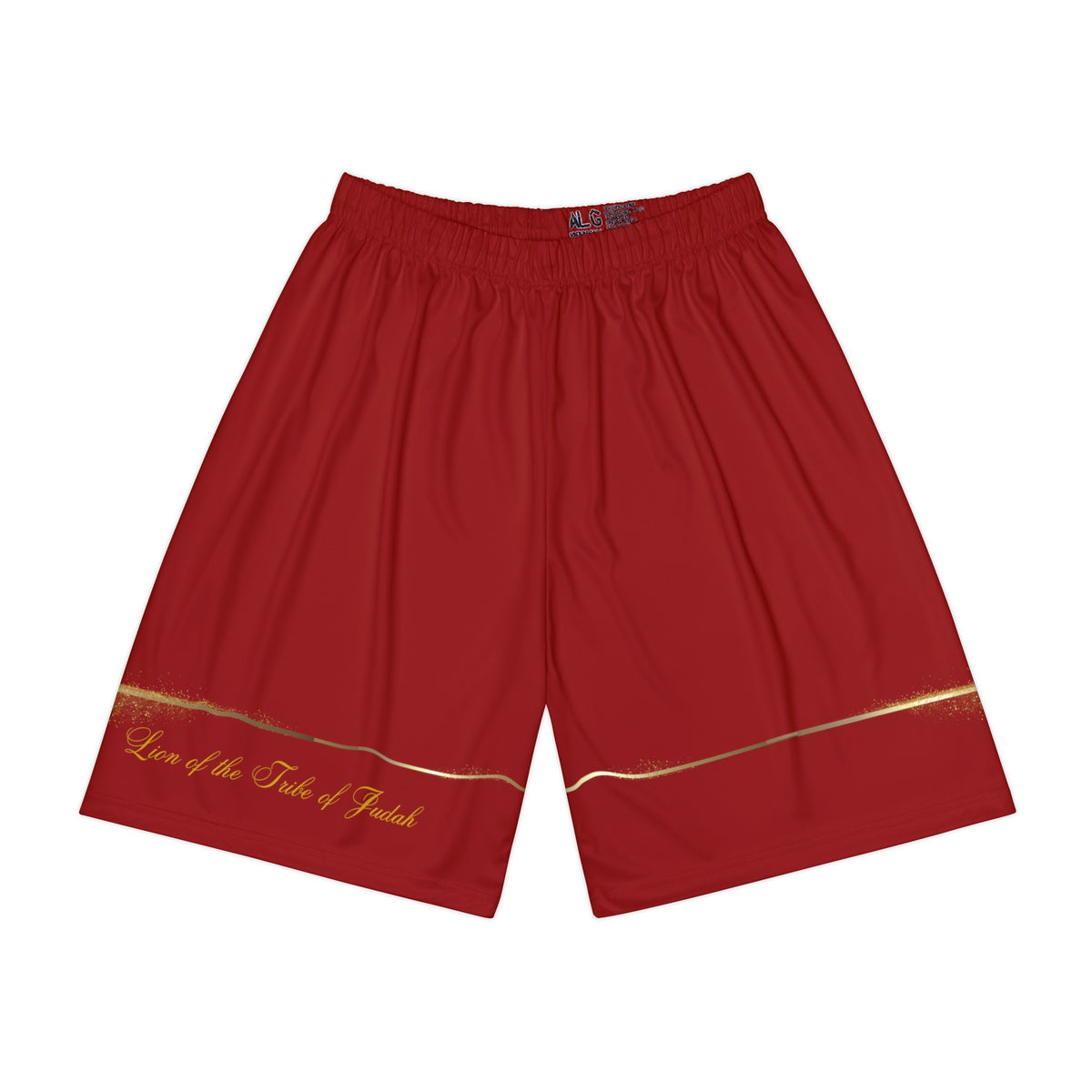 Lion of the Tribe Judah Men’s Sports Shorts, Red