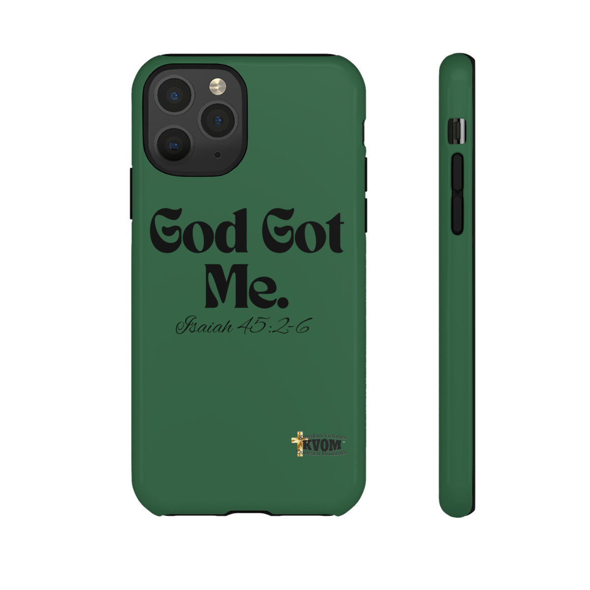 God Got Me KVOM Tough Case, Black Print