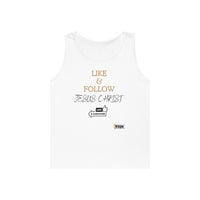 Like & Follow Jesus Men's Sports Jersey Tank