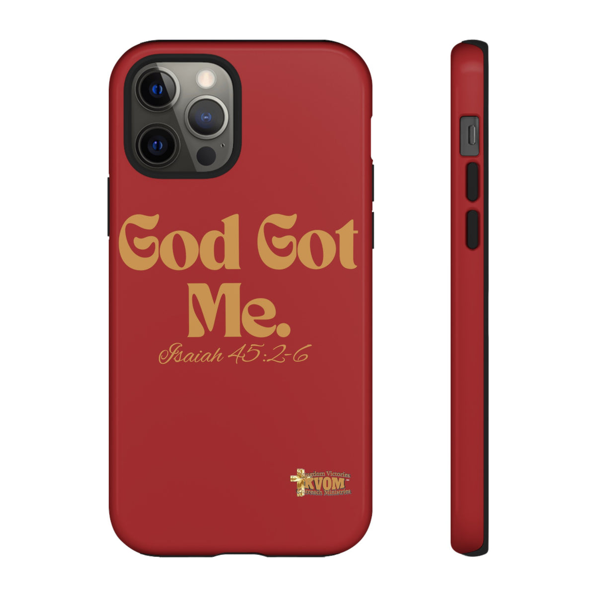 God Got Me KVOM Tough Case, Gold Print