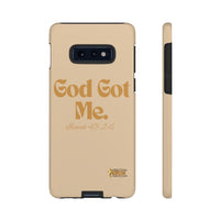 God Got Me KVOM Tough Case, Gold Print