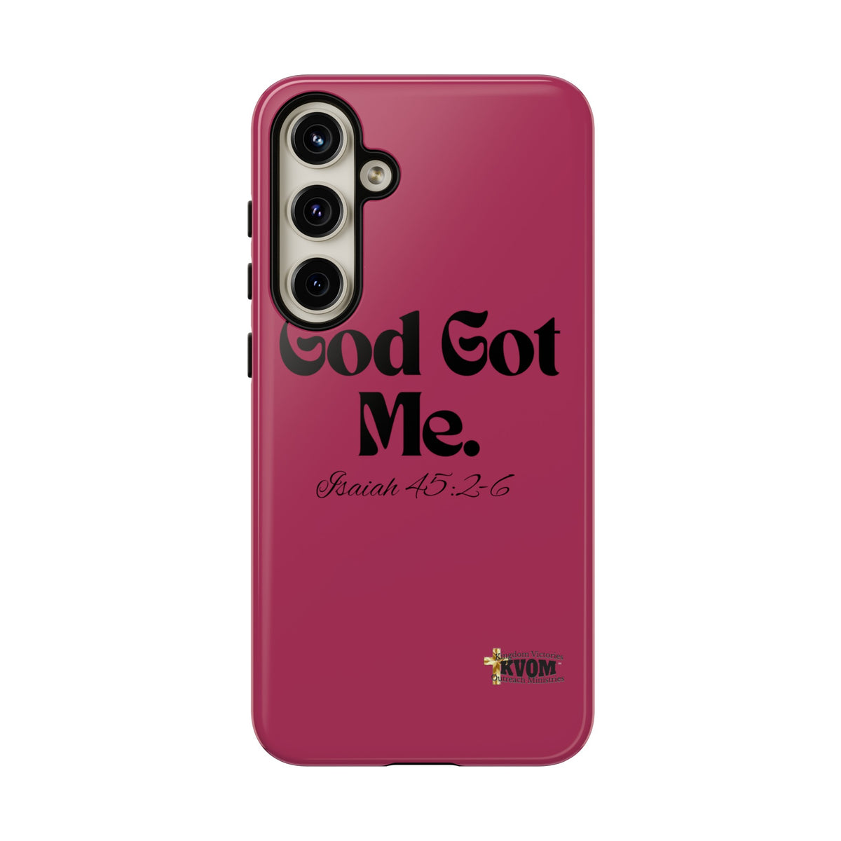 God Got Me KVOM Tough Case, Black Print