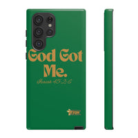 God Got Me KVOM Tough Case, Gold Print