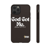 God Got Me KVOM Tough Case, White Print