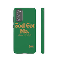 God Got Me KVOM Tough Case, Gold Print