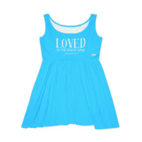 LOVED By The King of Kings Women's Skater Dress, True Blue