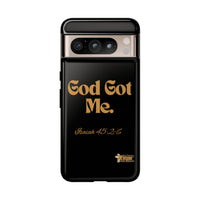 God Got Me KVOM Tough Case, Gold Print